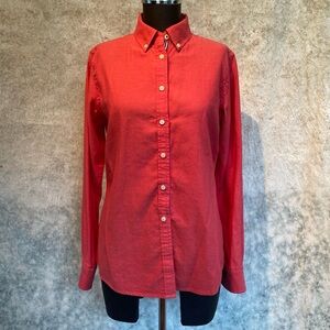 Banana Republic Red Oxford Shirt size S